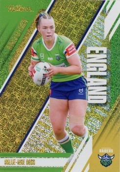 2024 NRL Traders Titanium - World In League Gold #WLG04 Hollie-Mae Dodd Front